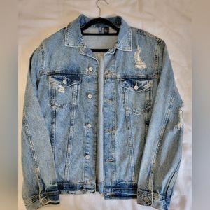 H&M Divided Light Blue Jean Jacket Size Medium
